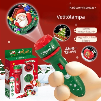 LED-projektoros játék gyerekeknek, oktató játék fényes vetítéssel, fejleszti a látást és a kéz-szem koordinációt, műanyag test, 4-6 éveseknek