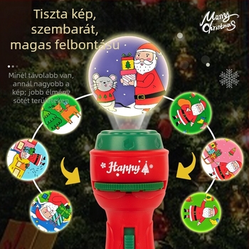 LED-projektoros játék gyerekeknek, oktató játék fényes vetítéssel, fejleszti a látást és a kéz-szem koordinációt, műanyag test, 4-6 éveseknek