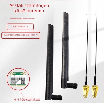 AC8265 két-sávos Mini PCIe vezeték nélküli kártya 1200 Mbps (802.11ac)