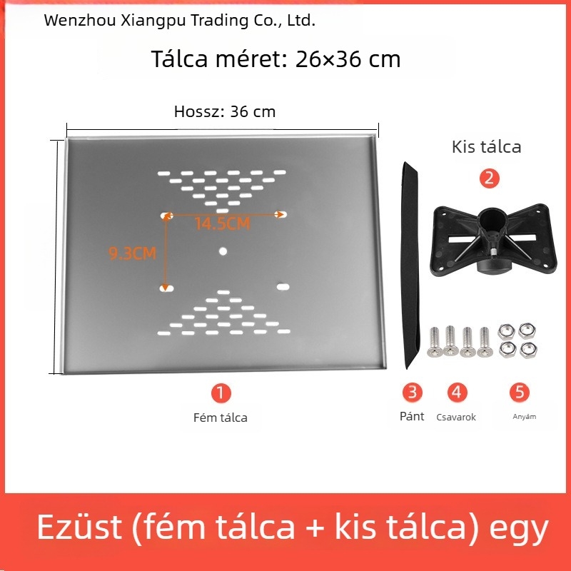 Xiangpu Projektor- és hangszóró tartó tálca — Modell fém tálca, tripodhoz való szerelés