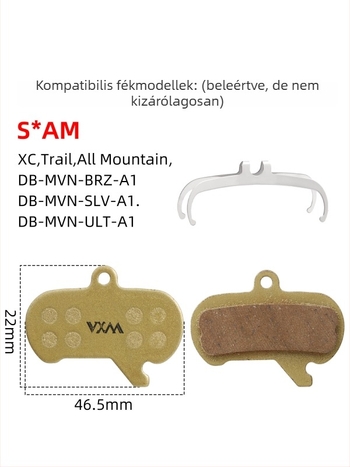 Vxm hegymászó kerékpár négydugós hidraulikus tárcsafék fékbetét – fém/gyanta/kerámia