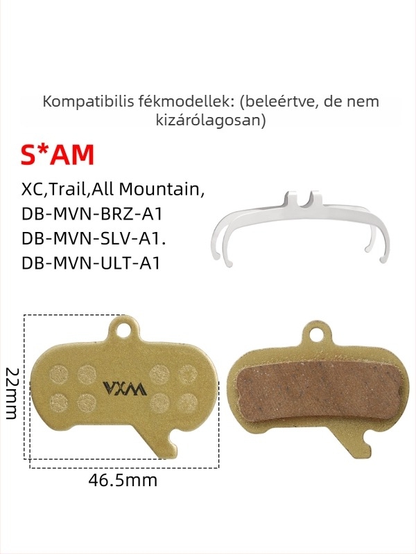 Vxm hegymászó kerékpár négydugós hidraulikus tárcsafék fékbetét – fém/gyanta/kerámia