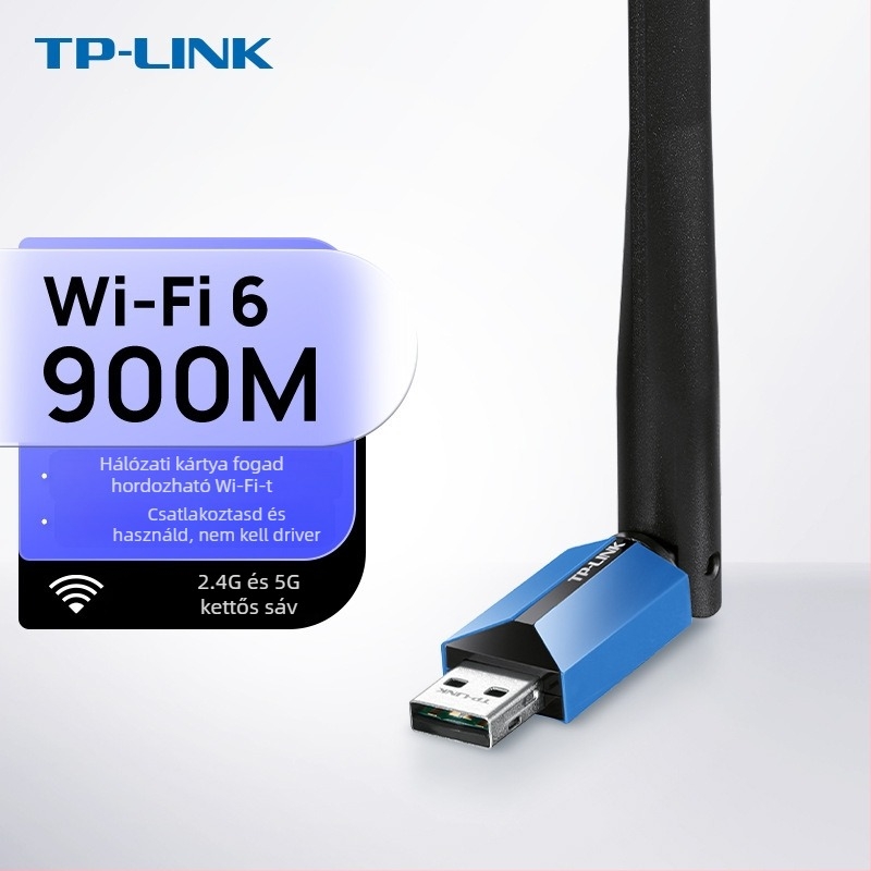 TP-LINK Tl-WDN5200H USB duál-sávos vezeték nélküli hálózati adapter, 650 Mbps, 2,4/5 GHz
