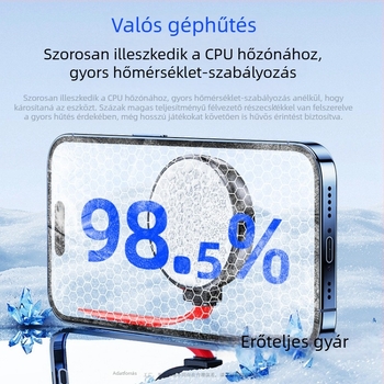Fs08 Vízhűtéses Radiátor Type-C csatlakozóval, 30W, 500 g, ABS + alumíniumötvözet