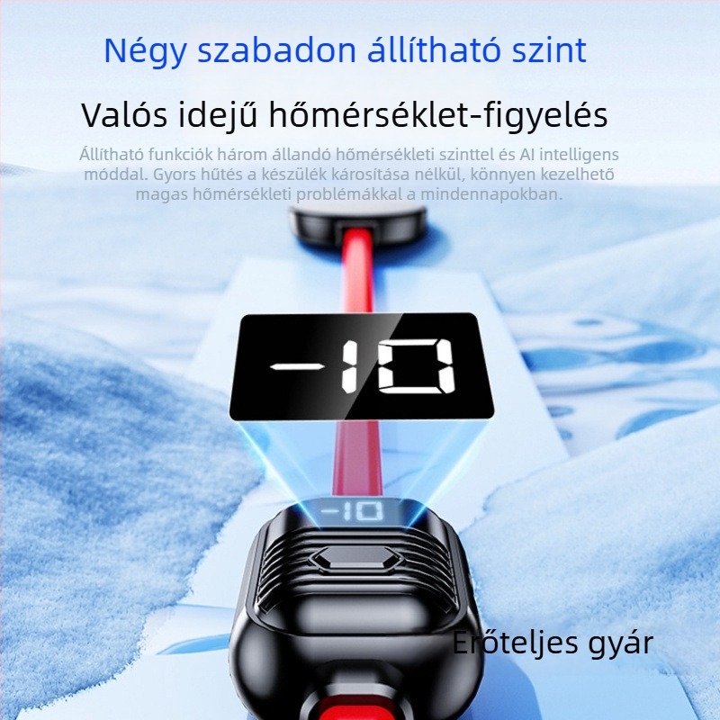 Fs08 Vízhűtéses Radiátor Type-C csatlakozóval, 30W, 500 g, ABS + alumíniumötvözet