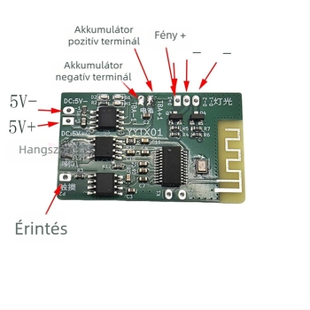 4Ω 3W Bluetooth erősítő PCB érintéses éjszakai fény és TWS hangszóró