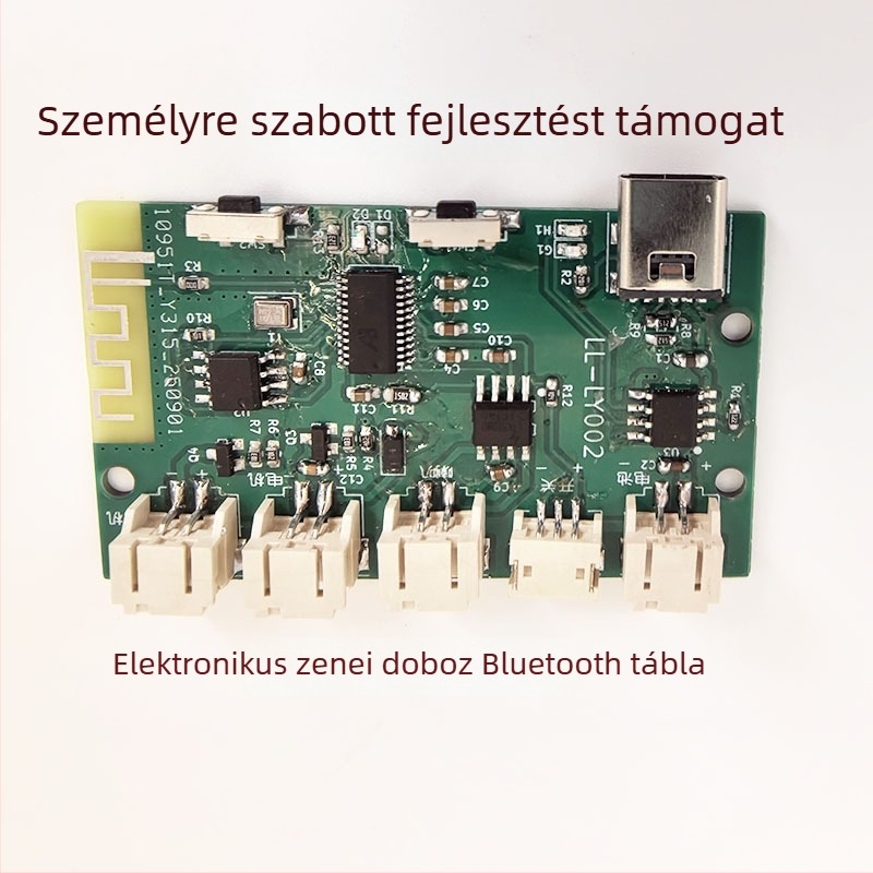 4Ω 3W Bluetooth erősítő PCB érintéses éjszakai fény és TWS hangszóró