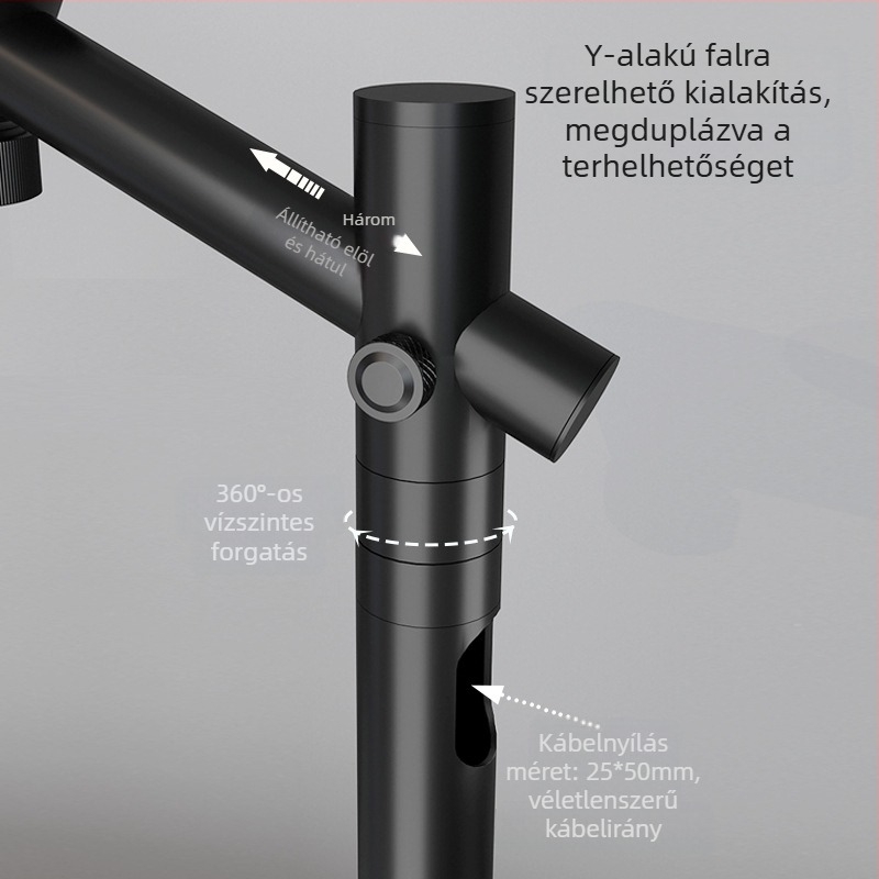 Fali projektor állvány rejtett padlólábakkal, modell CINE-PB29L, márka Thinking of Shadow, súly 6,5 kg, nem importált