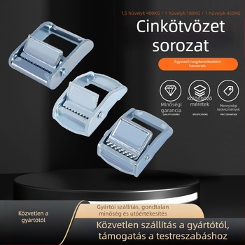 Jukang cinkötvözetből készült préskapocs biztonsági övre – állítható feszültséggel és rögzítő hardverrel