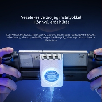 X5lite gamepadhez készült mobiltelefon-hűtő, halk félvezető-hűtés, USB-C interfész, vezeték nélküli kapcsolat, modell X5lite zero joint