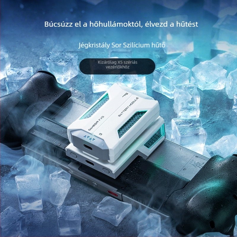 X5lite gamepadhez készült mobiltelefon-hűtő, halk félvezető-hűtés, USB-C interfész, vezeték nélküli kapcsolat, modell X5lite zero joint