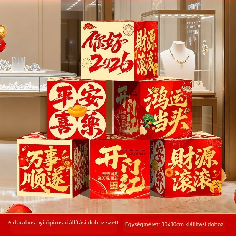 Irodai dekorációhoz rekvizit — animált stílus, papír anyag, check-in doboz rekvizit