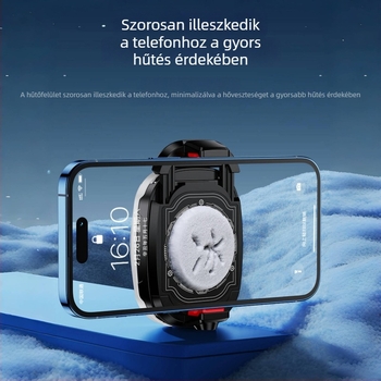 TL16 telefonhűtő klipsz - ultra-csendes, 15W, ABS, Type-C, 60g