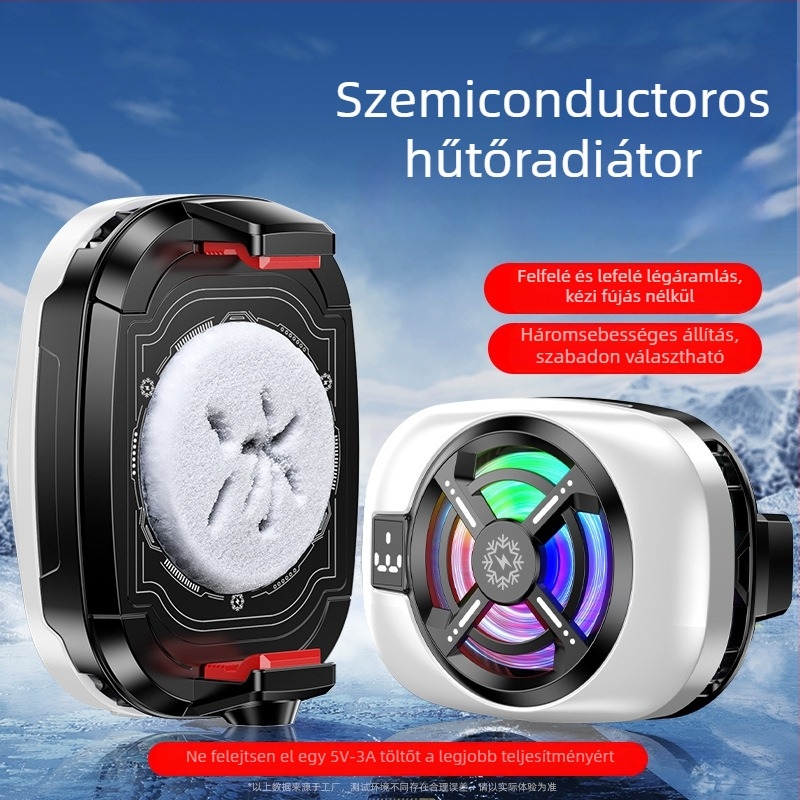 TL16 telefonhűtő klipsz - ultra-csendes, 15W, ABS, Type-C, 60g