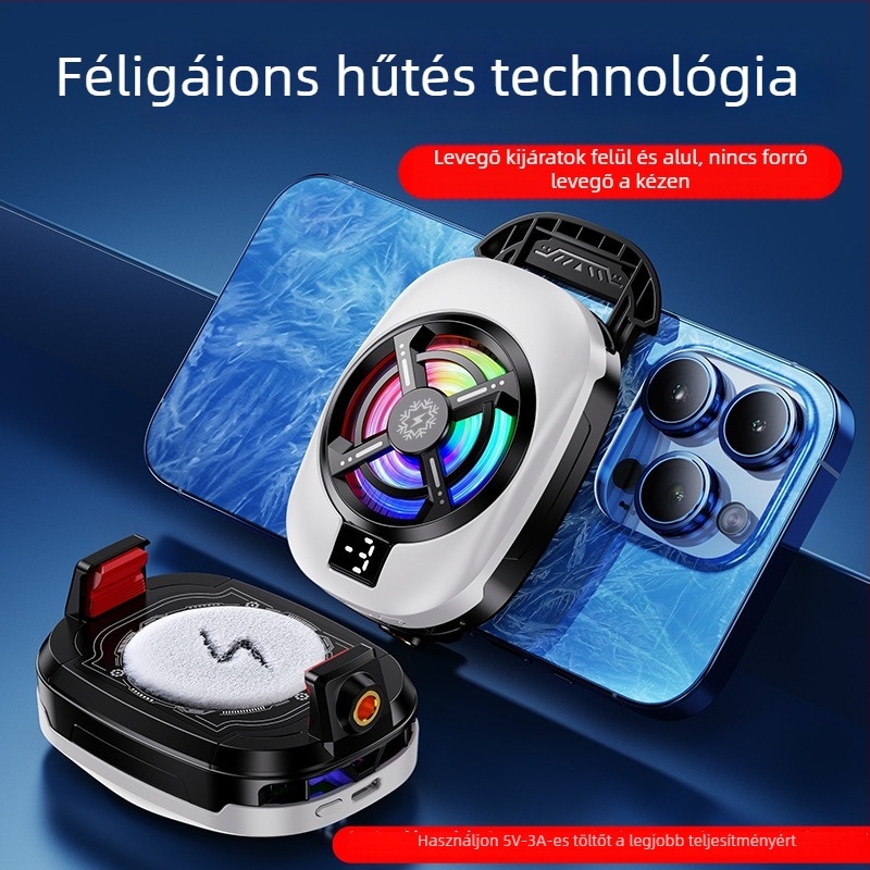 TL16 telefonhűtő klipsz - ultra-csendes, 15W, ABS, Type-C, 60g
