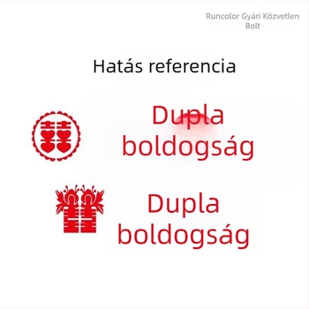 DIY sablon a Dupla Boldogságért — perforált falra szánt maszkoló tábla grafitire és festéshez — Anyag: Műanyag; Márka: Other; Nem importált