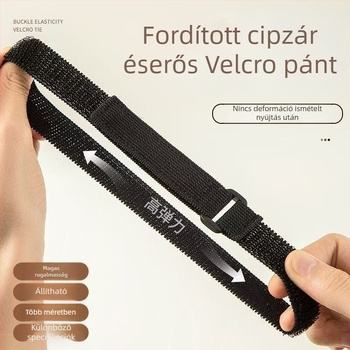 Nylonból készült rugalmas Velcro szalag, cipőkhöz, csomagoláshoz, ruházathoz és háztartási textíliákhoz