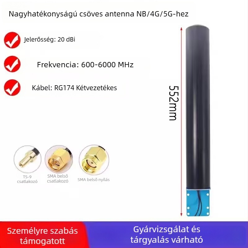 5G Router Antenna CPE Pro, Omnidirekciós hordó antenna SMA csatlakozóval, WiFi magas nyereség