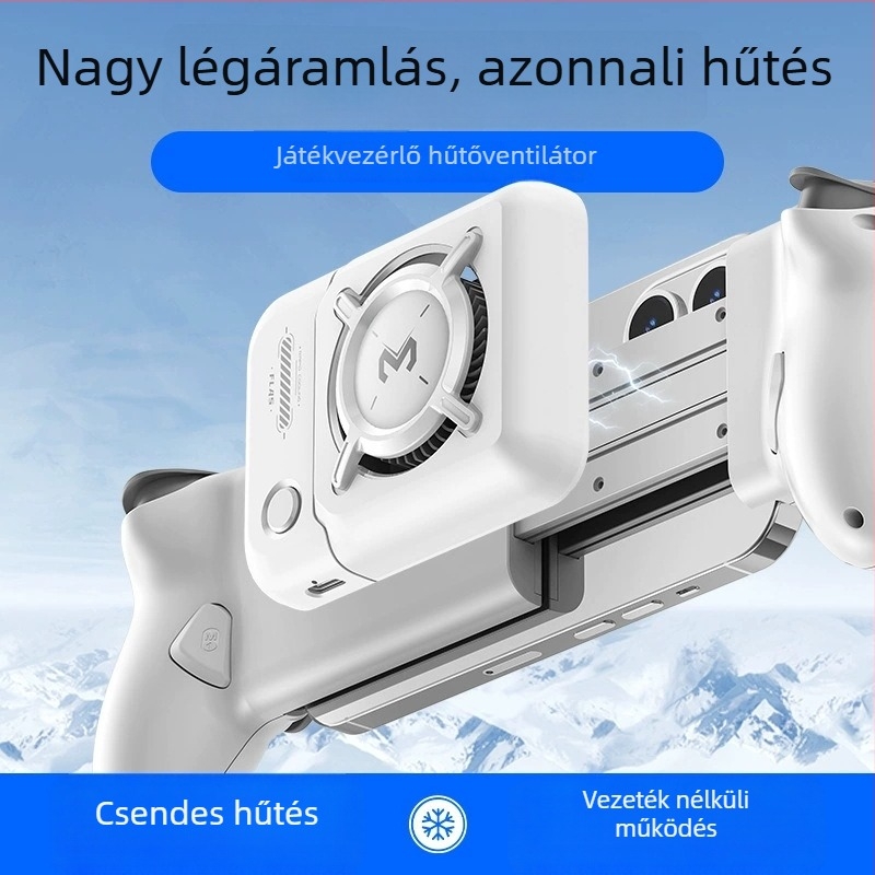 FLA5-ös levegőhűtéses radiátor nyújtó fogantyúhoz, kompatibil S2/S3 nyújtó fogantyúval, háromfokozatú szabályozás, 4W, PC ház, Type-C csatlakozó, tömeg 68,5 g