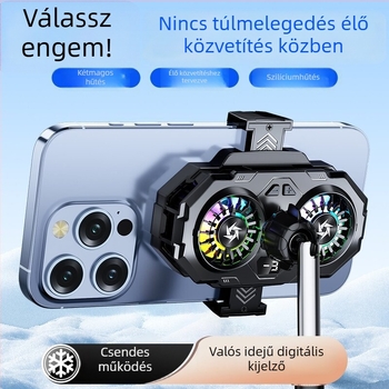 SL55 mobiltelefon hűtő - félvezető hűtés, mágneses hűtés játékokra/esportokra, 15W USB-C