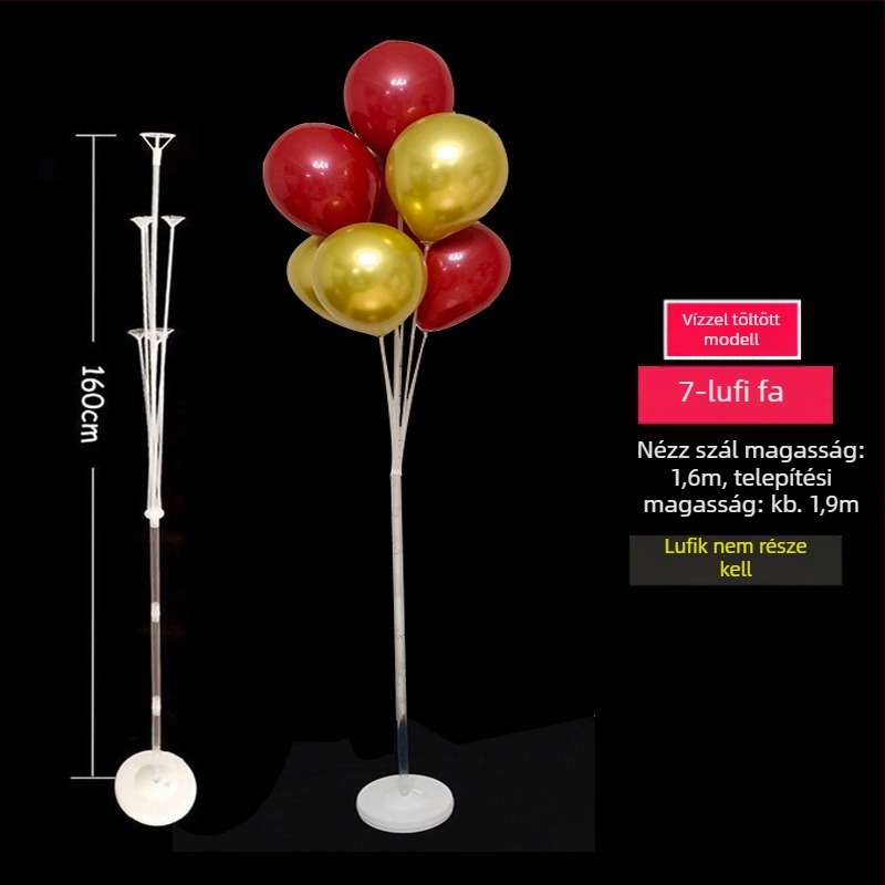 Lufi dekorációs állvány bulikhoz — PVC anyag, Nem importált, IP tanúsítvány hiányzik, Sporteseményekhez alkalmas