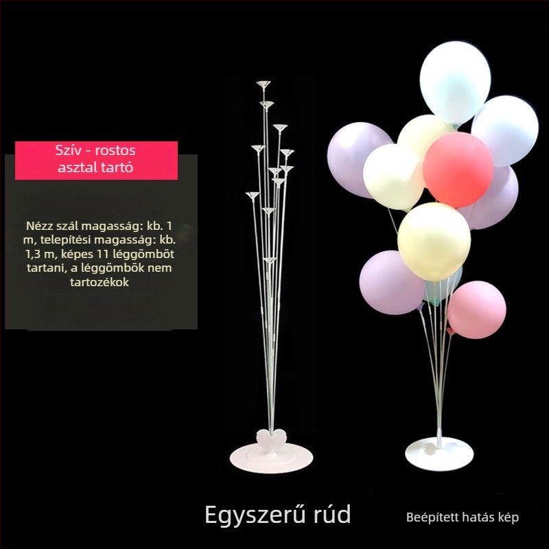 Lufi dekorációs állvány bulikhoz — PVC anyag, Nem importált, IP tanúsítvány hiányzik, Sporteseményekhez alkalmas