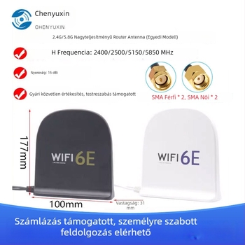 Chenyuxin két-sávos omnidirekcionális asztali antenna WIFI6E AX200 eszközökhöz, jelerősség-növelő
