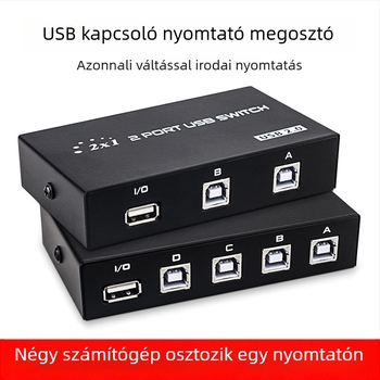 US-1A4B USB nyomtató megosztó kapcsoló, Windows 7 kompatibilis