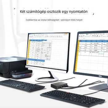 US-1A4B USB nyomtató megosztó kapcsoló, Windows 7 kompatibilis