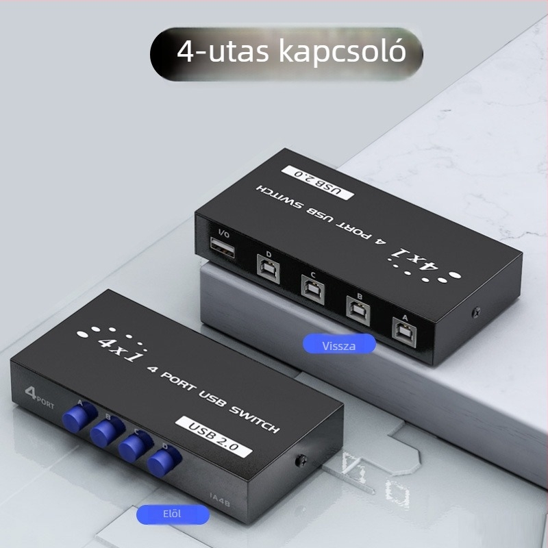 US-1A4B USB nyomtató megosztó kapcsoló, Windows 7 kompatibilis
