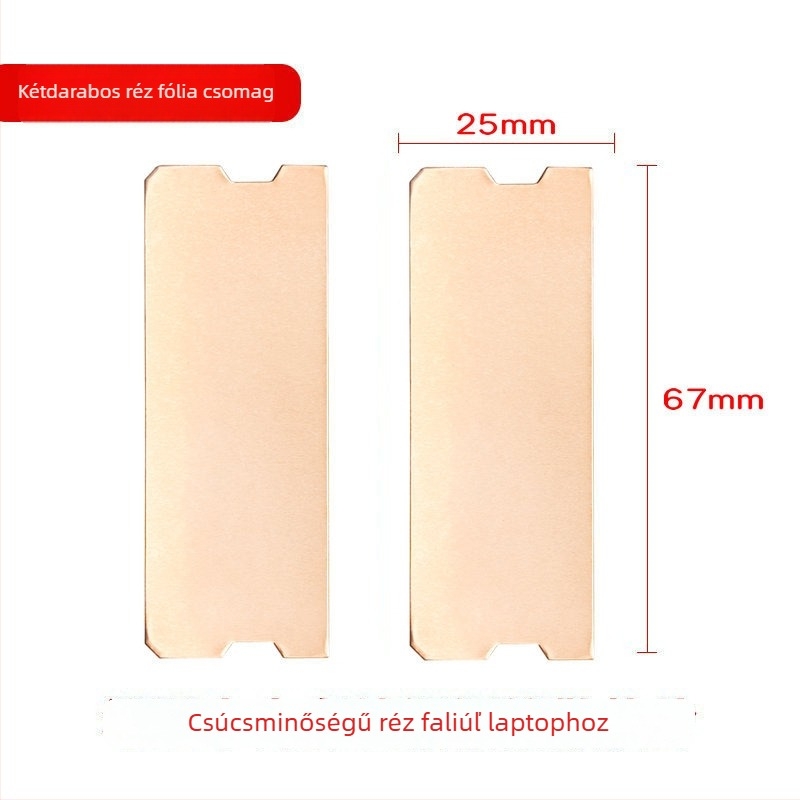 Notebook memóriahűtő NB01, rézfóliával, 1 hőcső, 50 g, nagyon csendes