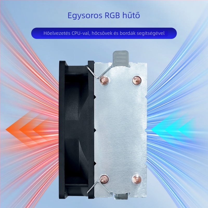 Processzorhűtő G200 6 hőcsővel, hidraulikus csapágyú ventilátor, 2000 rpm, 20 dB