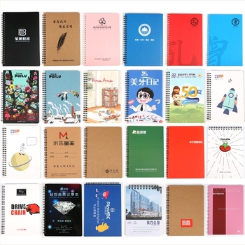Kraft papír spirálfüzet logó nyomtatással, puha fedél, 50 lap/100 oldal, 100 g papír, Chengxi 32 Coil Book sorozat