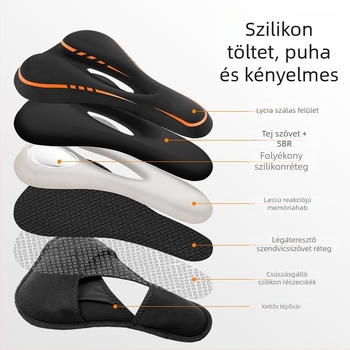 Kerékpár ülésvédő West Biking, Modell YP0801143, Szilikon/Lycra/Memory Cotton