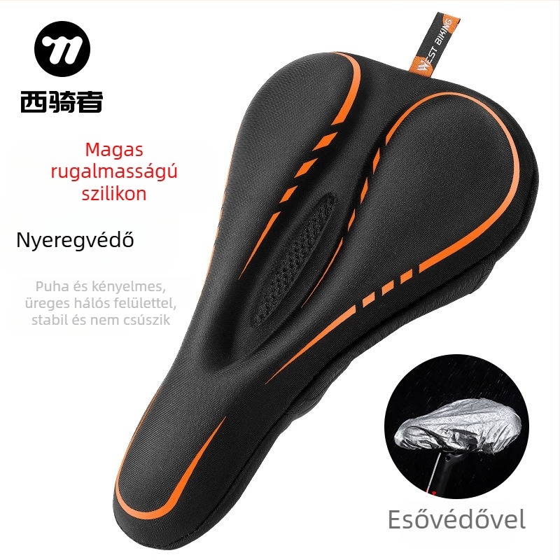 Kerékpár ülésvédő West Biking, Modell YP0801143, Szilikon/Lycra/Memory Cotton
