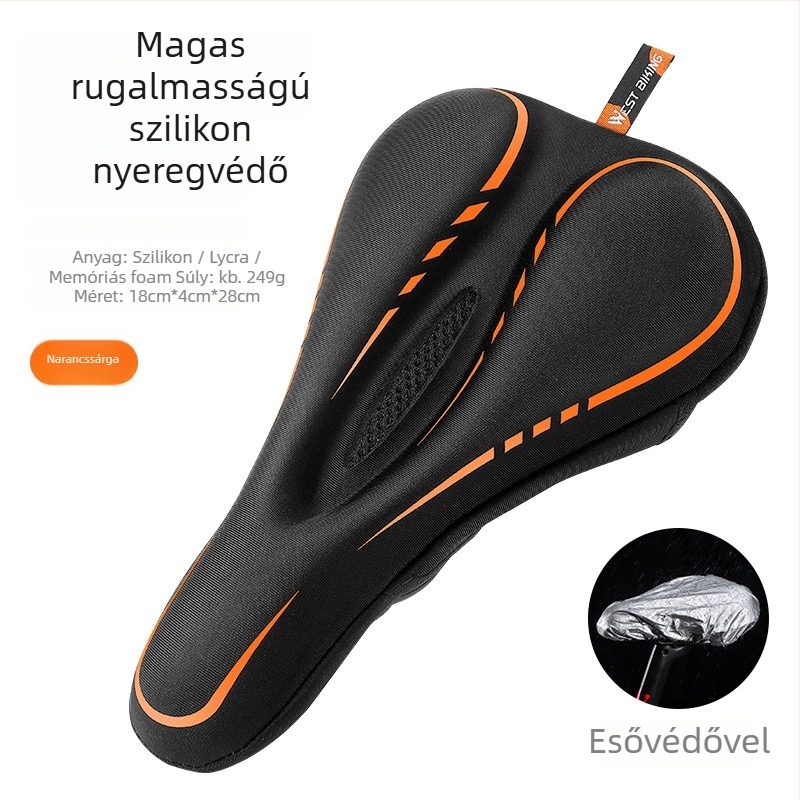 Kerékpár ülésvédő West Biking, Modell YP0801143, Szilikon/Lycra/Memory Cotton