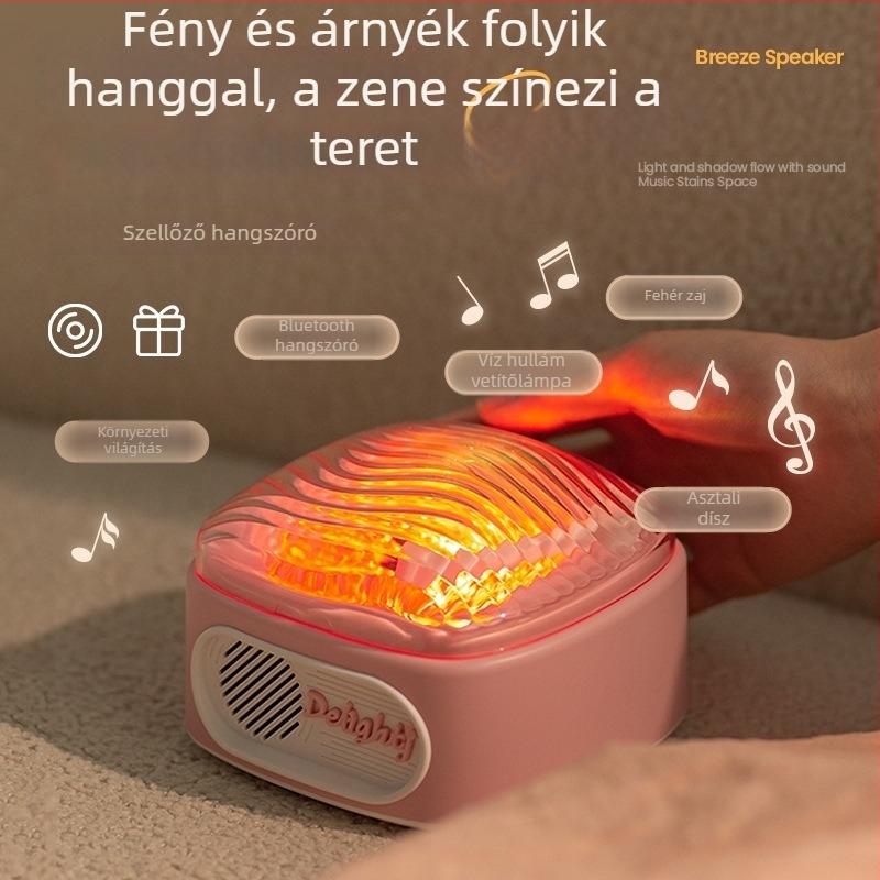 Csillagos ég projektor éjszakai fény Bluetooth zenével, USB táp és újratölthető akkumulátor (5V, asztali vagy állványos felhelyezés)