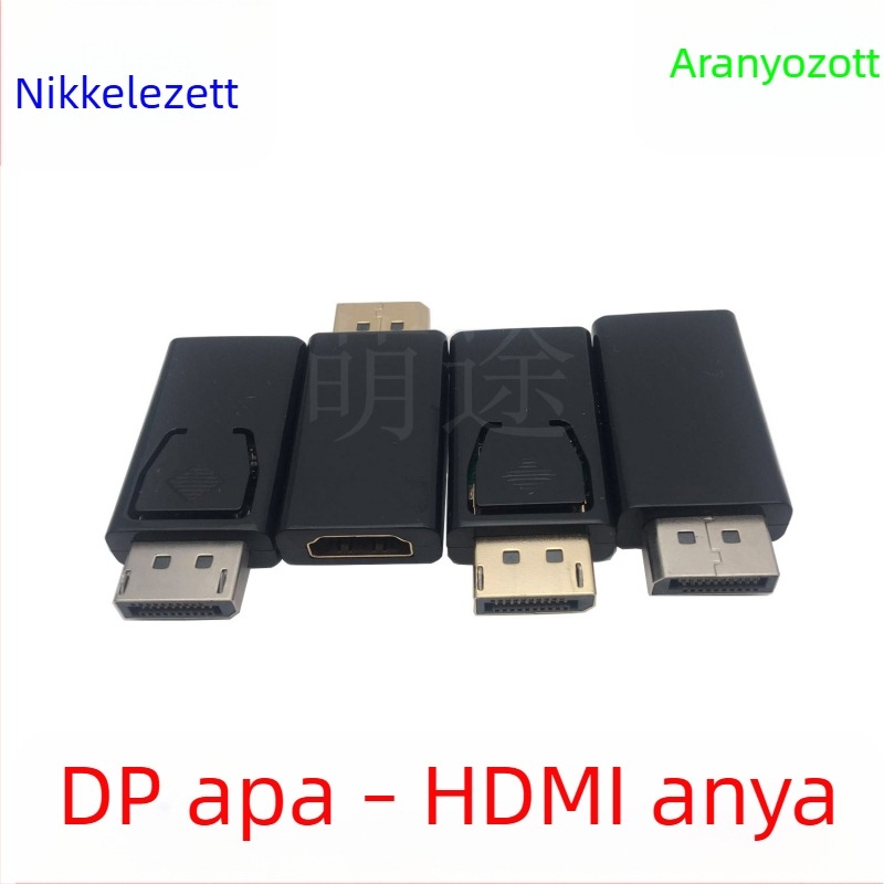DisplayPort–HDMI adapter, HDMI női csatlakozó, 4K felbontás