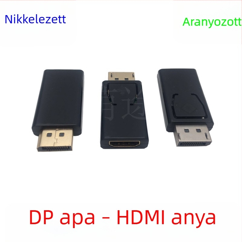 DisplayPort–HDMI adapter, HDMI női csatlakozó, 4K felbontás