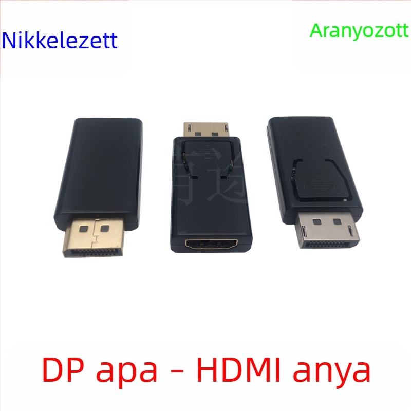 DisplayPort–HDMI adapter, HDMI női csatlakozó, 4K felbontás