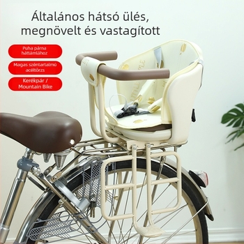 Babaülés kerékpárhoz, hátsó rögzítés, modell 239, anyag: műanyag/fém, hagyományos kerékpárokhoz