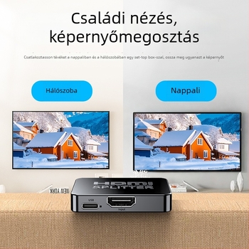 HDMI osztó 1x2, Unnlink 1821, 4K30Hz