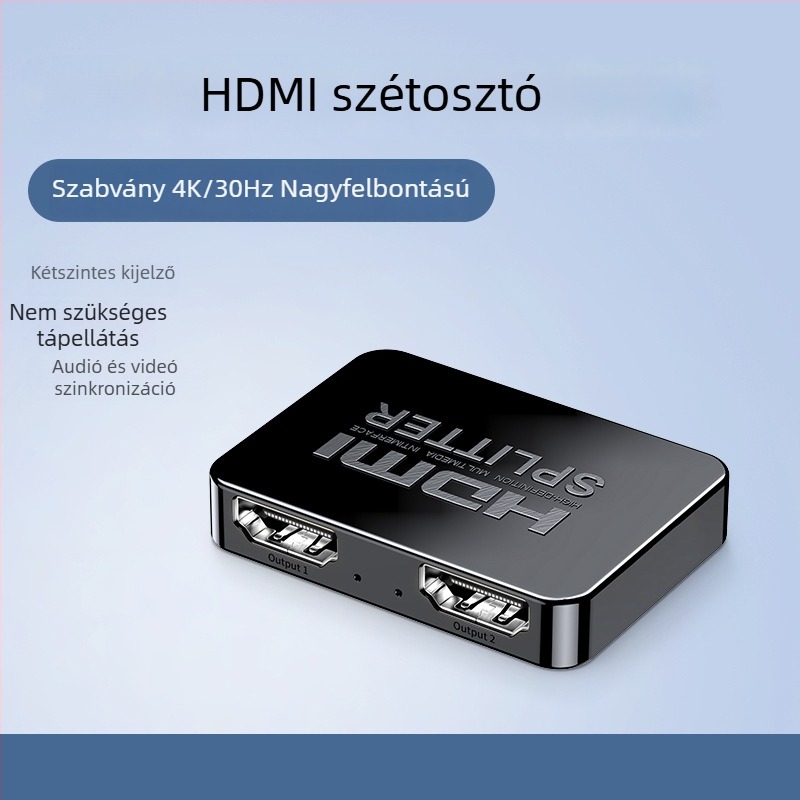 HDMI osztó 1x2, Unnlink 1821, 4K30Hz