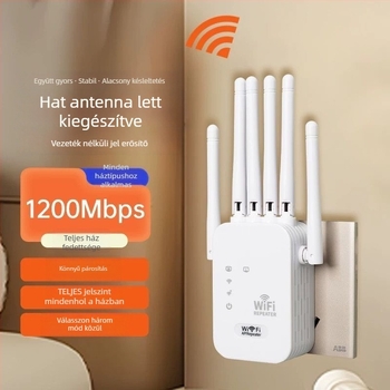 5G kettős sávos WiFi ismétlő és jelerősítő otthoni routerhez