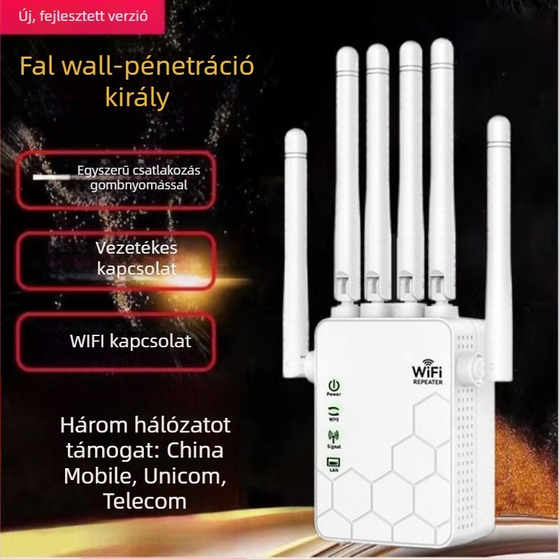 5G kettős sávos WiFi ismétlő és jelerősítő otthoni routerhez