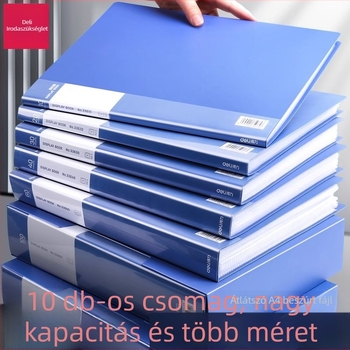 Deli 33600 műanyag irattartó, 100 oldalas