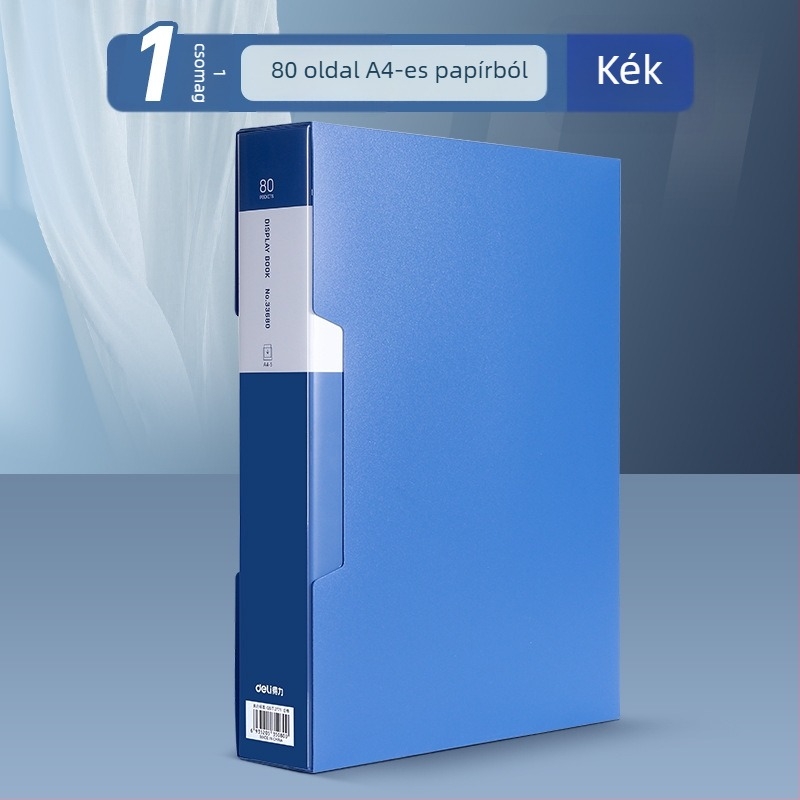Deli 33600 műanyag irattartó, 100 oldalas
