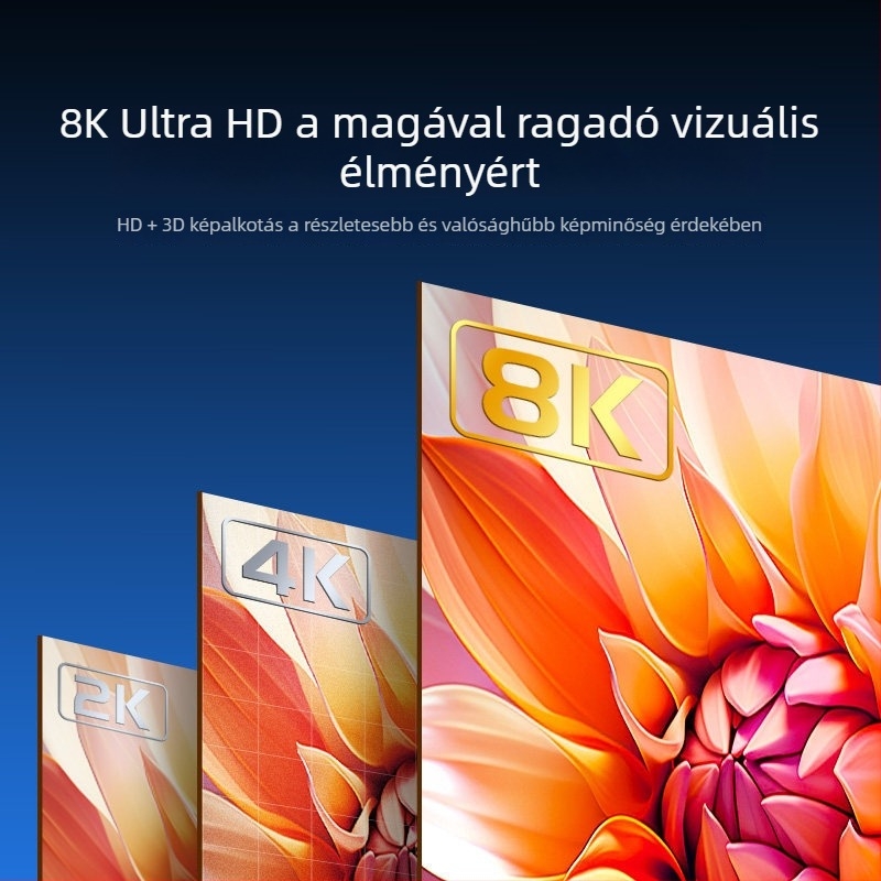 SAMZHE Sz-qhp82 DP kétirányú kapcsoló, 2 bemenet/1 kimenet, verzió 1.4, 8K HD videó splitter asztali használatra
