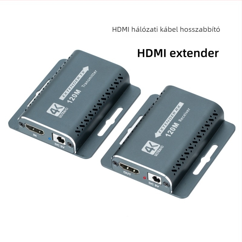 HDMI–RJ45 extender 120 m – HDMI nagyfelbontású bővítő, 4K, OEM feldolgozás