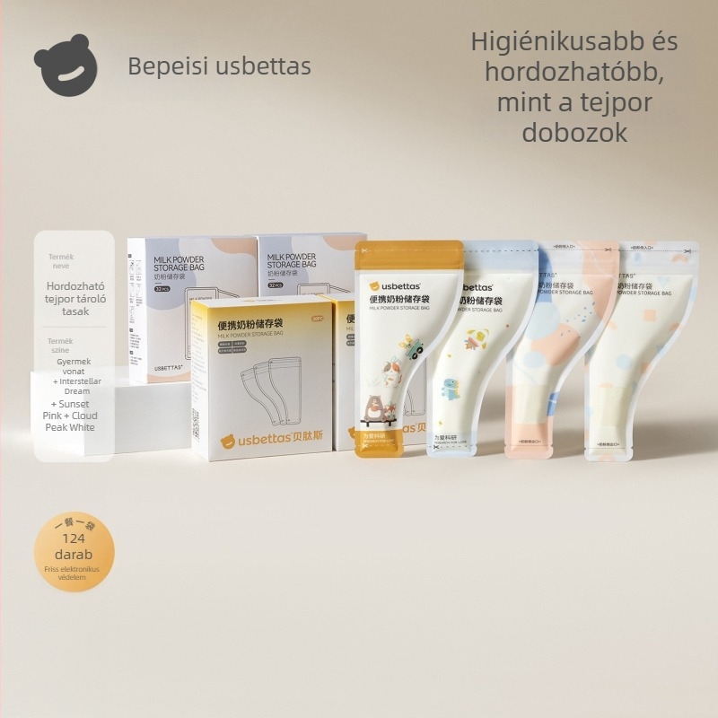Beptides Hordozható egyszer használatos tejpor tasakok – utazáshoz, tárolózacskók, élelmiszer-minőségű